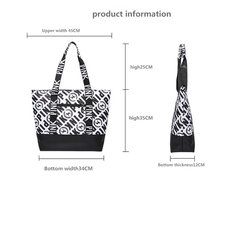 New Waterproof Fitness Bag For Training Outdoor Women's Sport Bag Nylon Ladies Handbags Travel Portable Pink Gym Bags Women