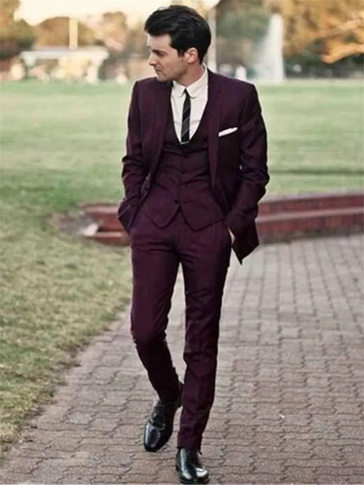 Мужской костюм смокинг Noivo Terno Slim Fit Easculino вечерние костюмы для мужчин смокинги жениха на одной пуговице для свадьбы Лучший человек для выпускного вечера