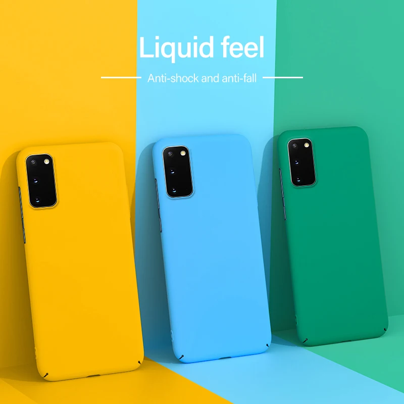 Ultra-thin Colorful Matte Hard PC Phone Case For Samsung Galaxy S20 S10 E 5G S9 S8 Note 10 9 Plus Cute Shockproof Frosted Cover