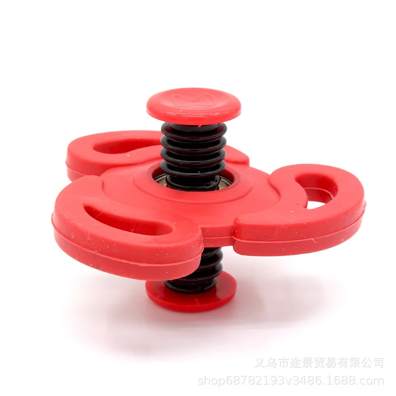 Отскок Спиннер Весна Spinner Повседневный ABS пластик Вращающийся эластичность Спиннер игрушка снижение давления