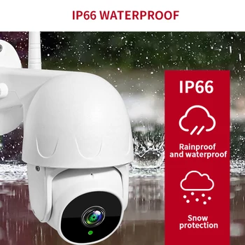 

Dome Wifi Camera Outdoor 2MP Auto-Tracking Camera Wireless Camera Home Surveillance IP Cam 1 Inch Cloud 1080P PTZ Speed