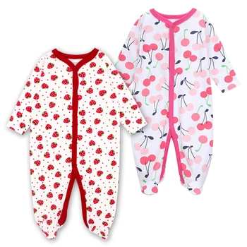 

Babies Girls Clothing Jumpsuit Newborn Romper Baby Sleeper Long Sleeve Pajama 3-12 Months Infant Clothes