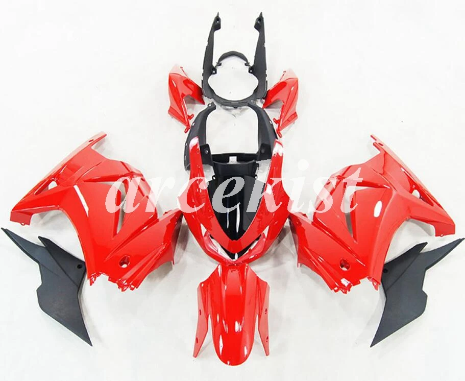 Литье под давлением мотоцикл ABS Обтекатели комплект подходит для kawasaki Ninja 250R EX250 2008- 08 09 10 11 12 13 14 синий черный Пламя