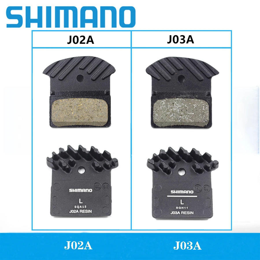 New Shimano J03A Resin ICE Brake Pads MTB For M7000 M8000 M9000 M9020 M6000 DEORE XT SLX DEORE Cooling Fin Ice Tech Brake Pads