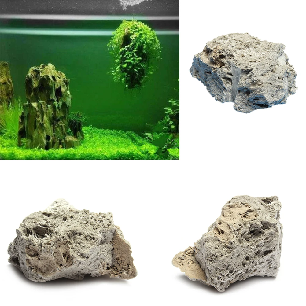 Pumice камень аквариум Аквариум Украшение Рок натуральный пемза вид
