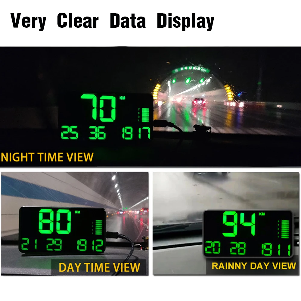 Автомобильный gps Спидометр большие шрифты светодиодный дисплей км/ч MPH скорость