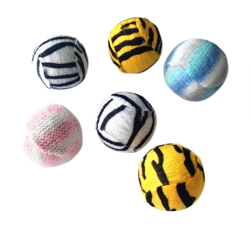 10 шт./лот Leopard Patch Ball Zebra мягкие игрушки для кошек мяч игрушечный мяч для питомца теннисный мяч короткий плюшевый Интерактивная забавная игрушка H1 x - Color: Article