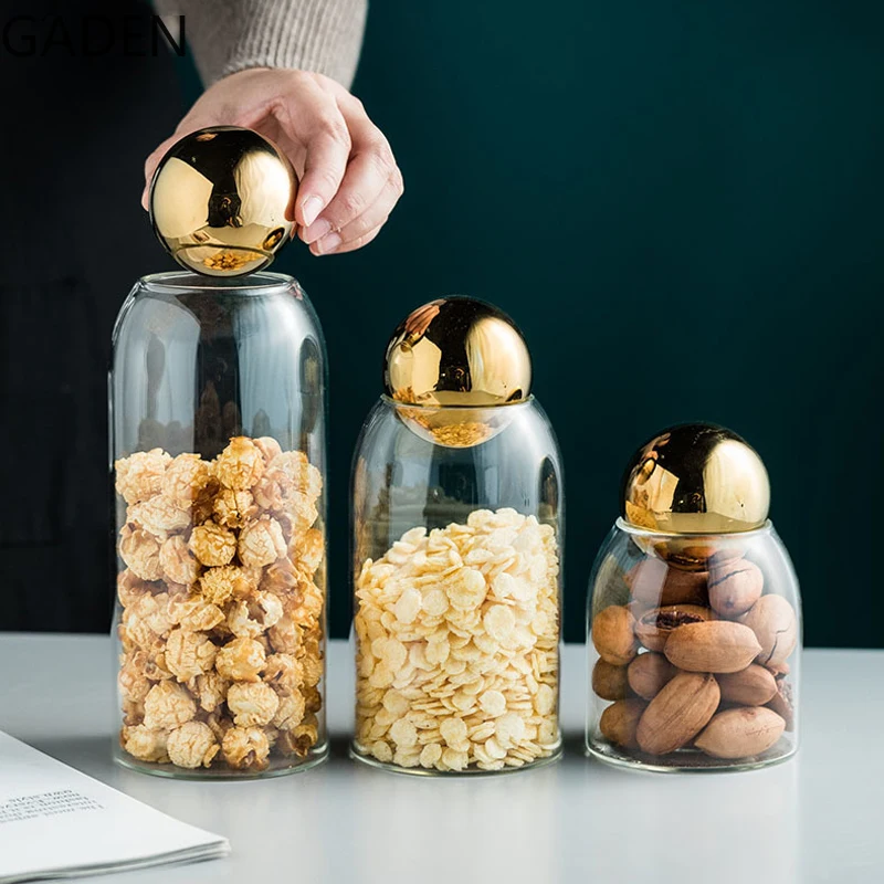 Transparent Glass Storage Jar with Cork Stopper for Coffee Beans and Multigrain Household Essentials