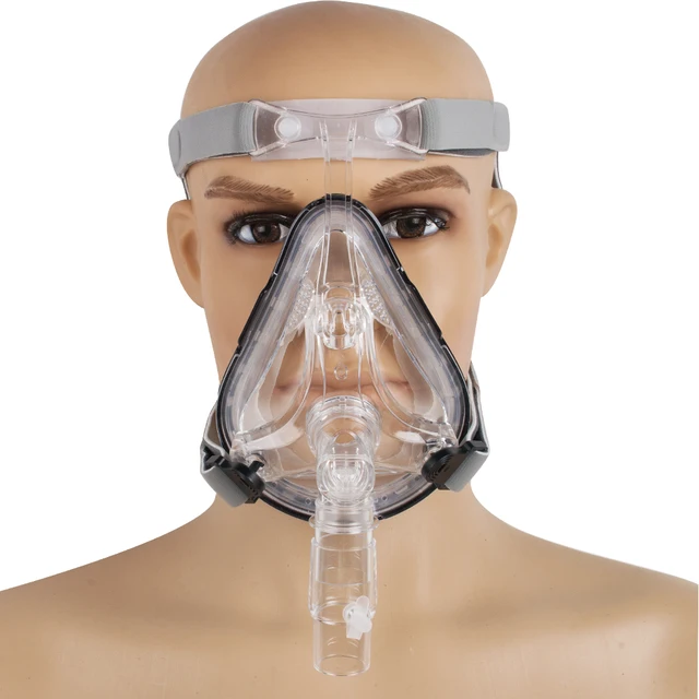 US $56.88  Face Mask CPAP Auto CPAP BiPAP Mask for Sleep Apnea Snoring People With Free Adjustable Headgear