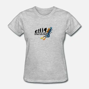 

Printed Diving Evolution Diving Scuba Diver Tshirt Man Girl Boys Round Neck Summer T Shirt Short Sleeve Clothes Hiphop Tops