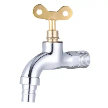 

1PC Sink Faucet Single Handle Washing Water Tap Copper Faucet with Lock for Outdoor Kitchen Bathroom