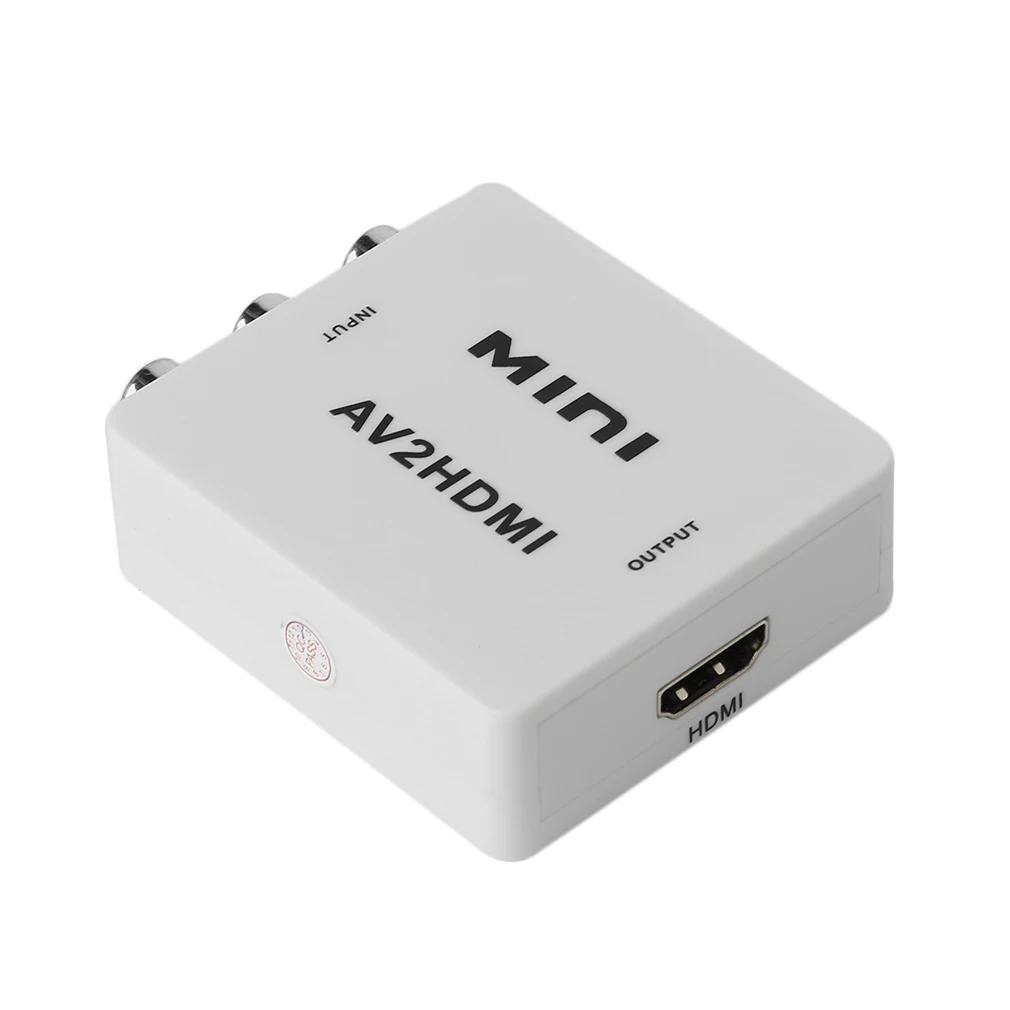 Универсальный мини 1080P AV в HDMI адаптер конвертер ANQ-M609 Профессиональный для ПК ноутбук планшет DVD HDTV