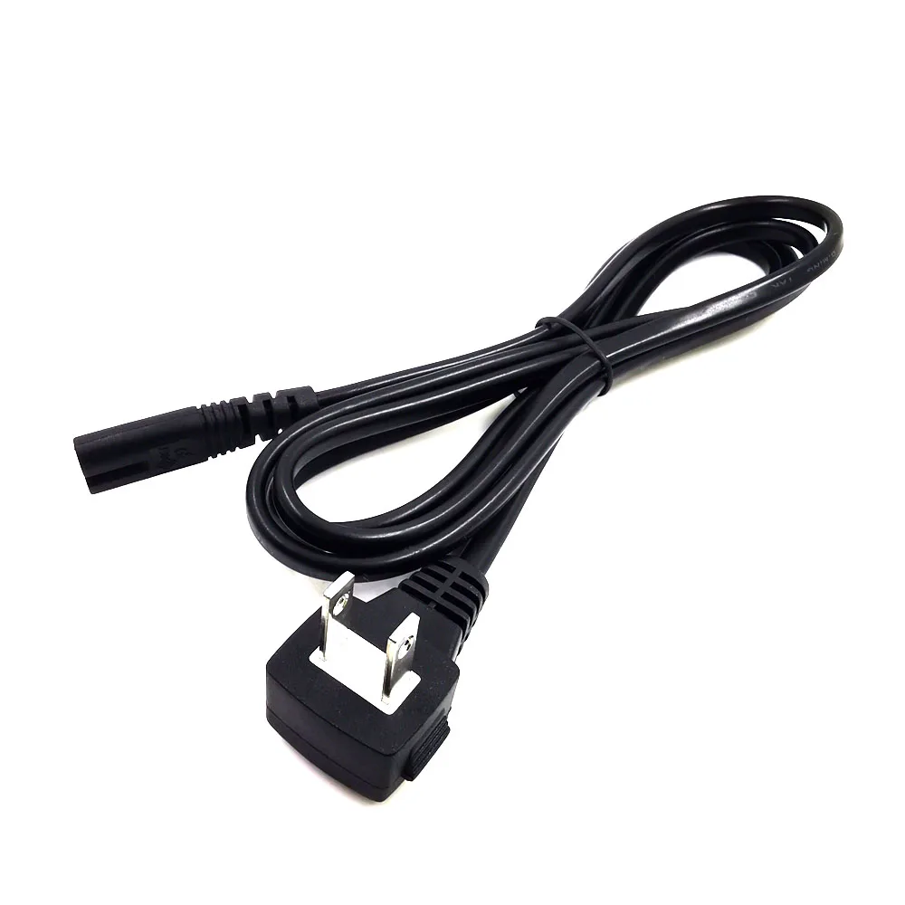 Шнур электропитания ТВ PSE Jet сертифицирован, вниз угол NEMA 1-15P к IEC320 C7 2 зубец удлинитель для Le tv TCL, 1 м/1,5 м/2 м/3 м