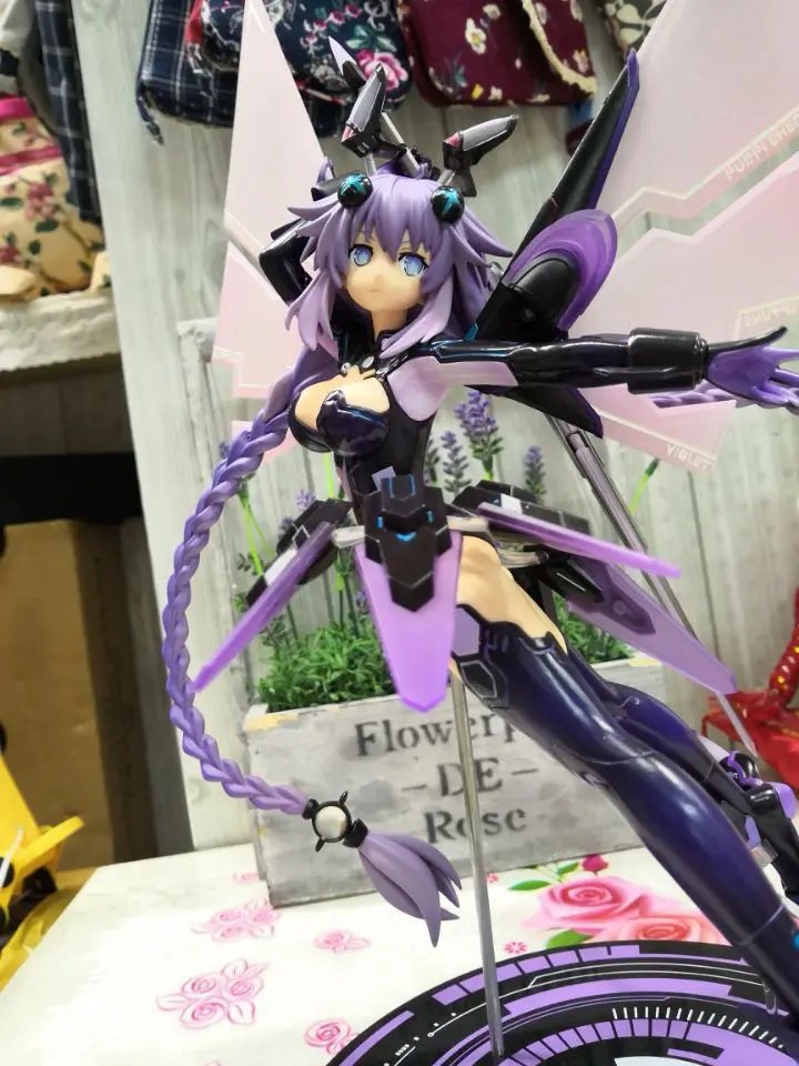 

Yaya Anime Hyper-Dimensional Game Neptune Purple Heart Fighting Version 1/7. Garage Kit Model Ornaments