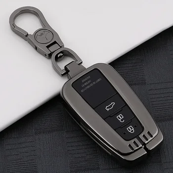 

Cover Car Key Case Chain Ring Zinc Alloy For Toyota RAV4 2019 Black Scratch-resistant New