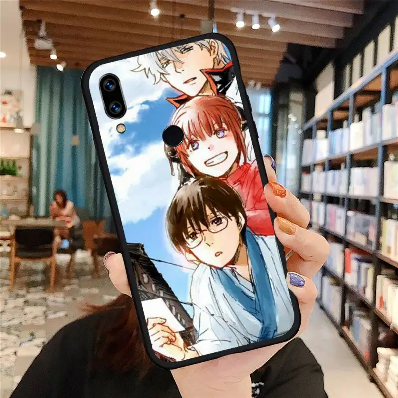 GINTAMA amine Phone Case For Xiaomi Redmi Note 4 4x 5 6 7 8 pro S2 PLUS 6A PRO phone cases for xiaomi Cases For Xiaomi