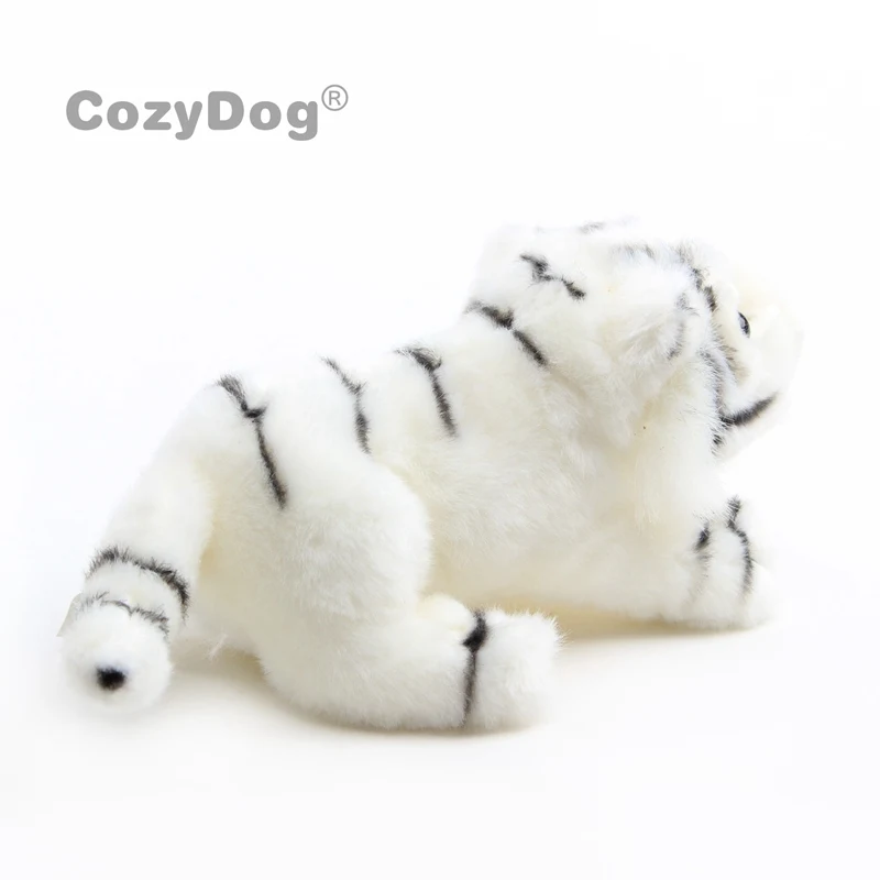 lenght 25cm White Tiger plush toys doll Simulation Soft Stuffed Animals Tiger Plush Toys Pillow baby kids Birthday Gift