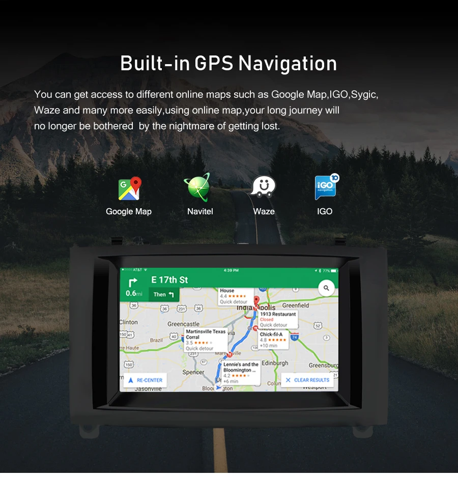 Best 4G RAM Android 9.0 Car DVD Player Multimedia Stereo For Peugeot 407 2004 2005 2006 2007 2008 2009 2010 Auto Radio GPS Navigation 6