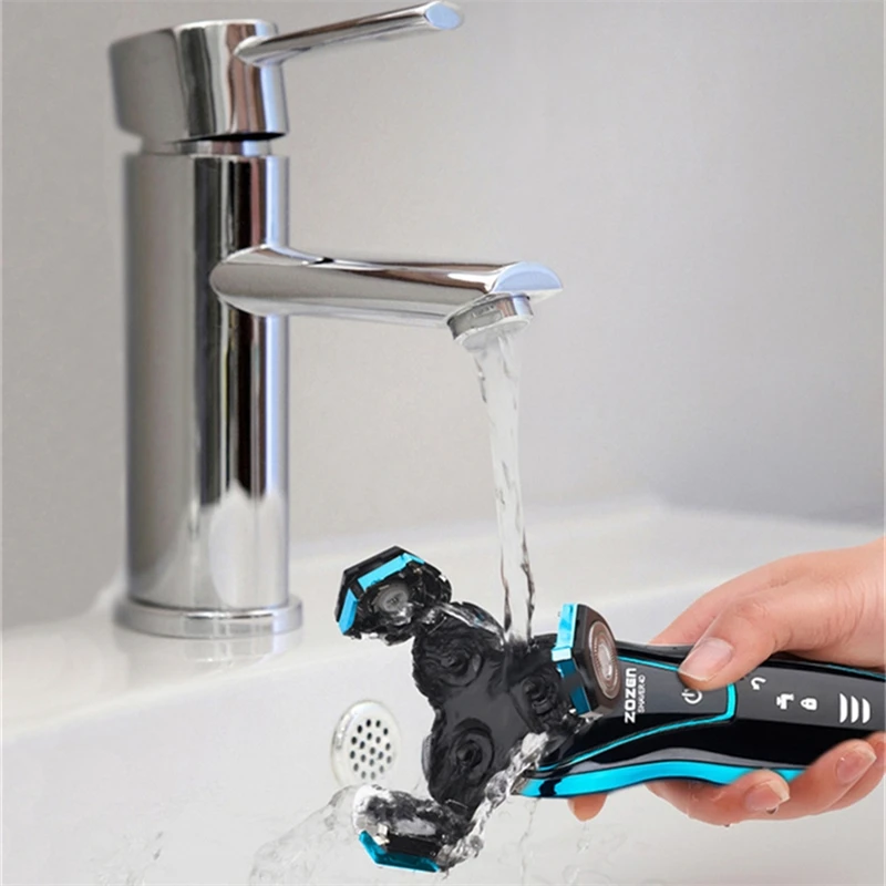 Men Electric Shaver USB Charging Electric Razor Shaving Machine Beard Trimmer Washable Wet-Dry Dual Use 100% Waterproof