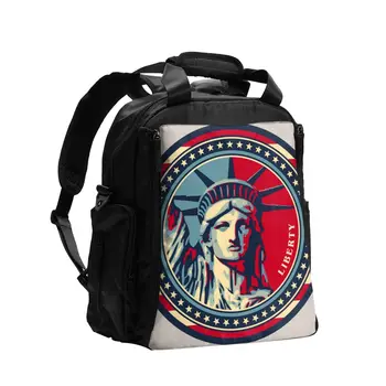 

Statue Of Liberty Baby Nursing Bag Diaper Bag Large Capacity Travel Nappy Backpack