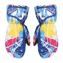 Windproof Waterproof Kids Winter Warm Mittens Children Boys Girls Breathable Ski Snowboard Gloves
