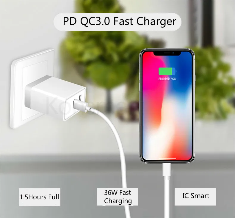 36 Вт Быстрая зарядка 3,0 USB зарядное устройство 5A для huawei 36 Вт QC 3,0 быстрое зарядное устройство PD 3,0 быстрое зарядное устройство для iPhone Xiaomi настенный адаптер