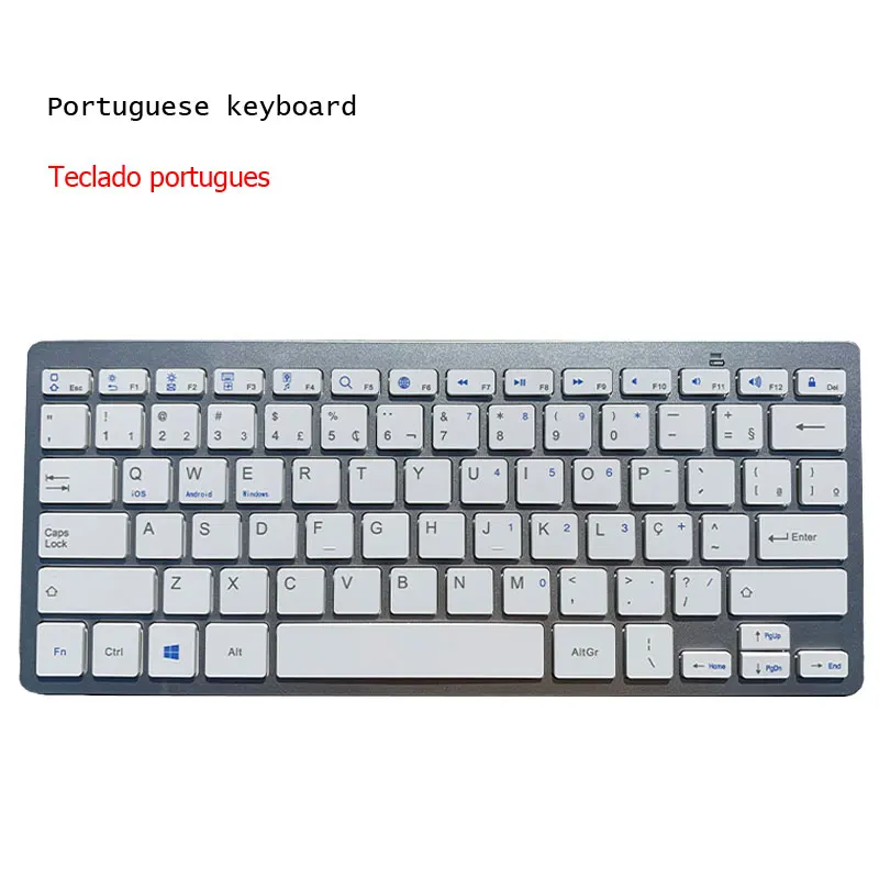 Slim Bluetooth Wireless Keyboard 78 keys for Tablet Phone iPad Laptop Macbook Compatible Windows Android iOS Mac OS magic keyboard pc Keyboards