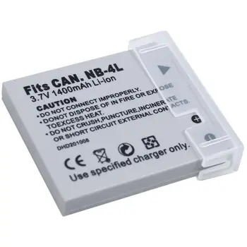 

The new 3.7 v 1400 mah battery replacement for canon nb-4l Li-ion battery