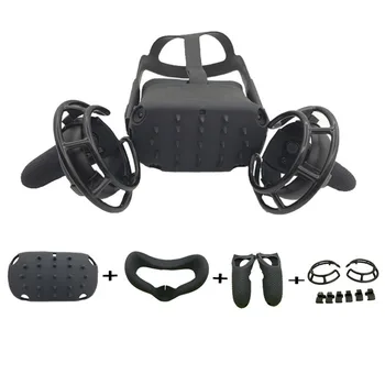 

Suitable for Oculus Quest1 six-piece silicone mask handle controller device cover handle mudguard bracket 6 in 1 set