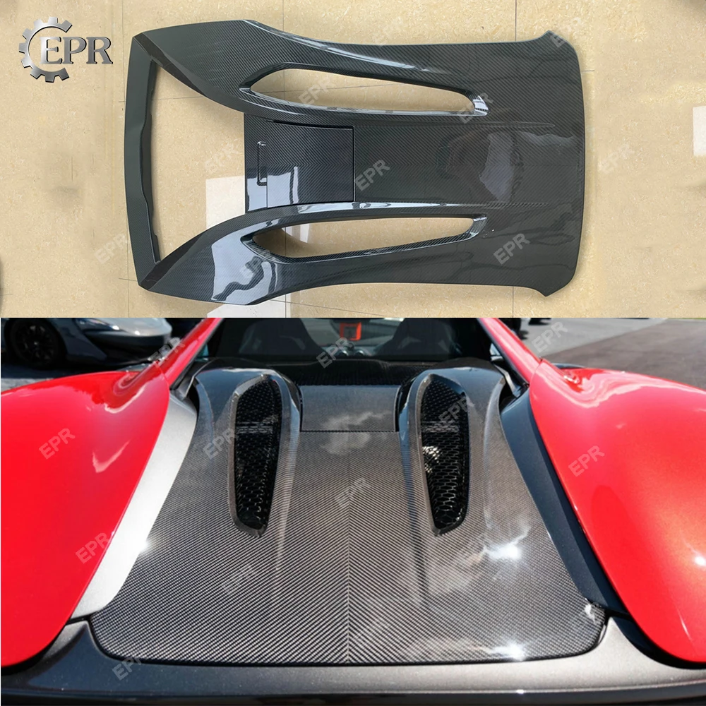 Сухая углеродная накладка на капот для Mclaren 570S 540C участки ткани из углеродного