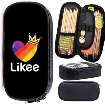 

Likee Like Pencil Case Likee Video App Pencil Holder Boys Girls Pencil Bag Women Girls Makeup Bags Students' Pencil Case