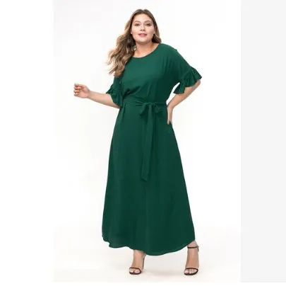 Sukienki, летнее платье, женское платье, элегантное, vestidos, женское платье размера плюс, одноцветное, с круглым вырезом, повседневное, винтажное, макси платье для женщин, fw408