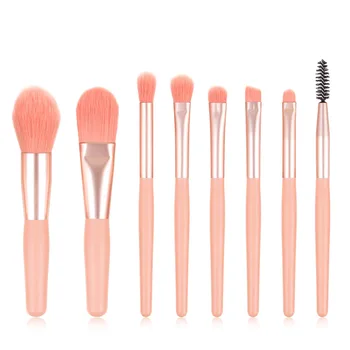 

8Pcs Mini Makeup Brushes Set Blusher Concealer Eyeliner Brush Kit Cosmetic Beauty Fan Powder Foundation Eyeshadow Brush 4 Colors