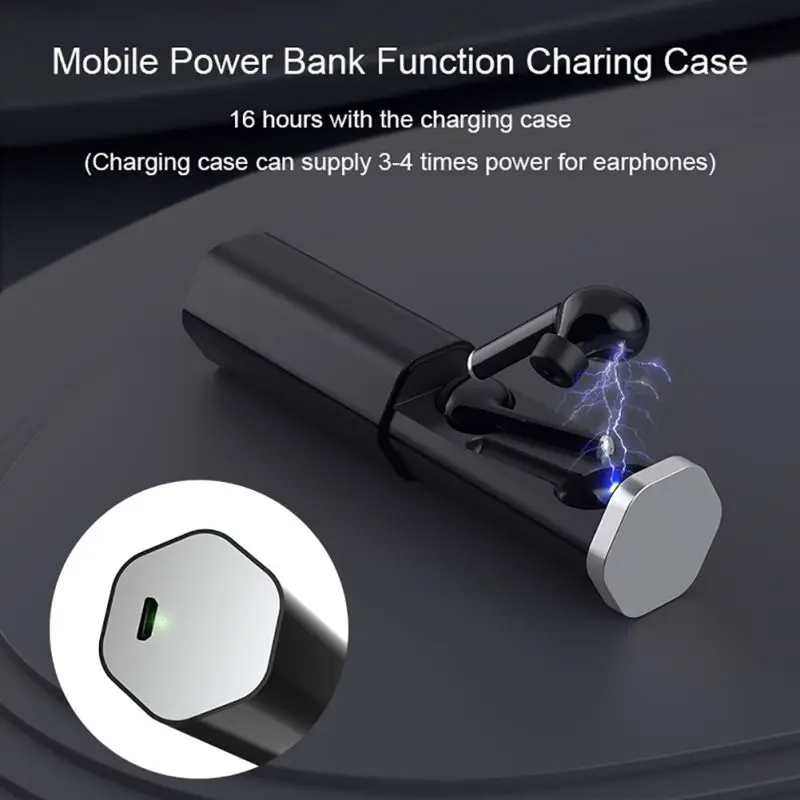 TW50 Bluetooth наушники HiFi стерео Бас шумоподавление Гарнитура двойной микрофон с зарядным устройством Беспроводные спортивные наушники