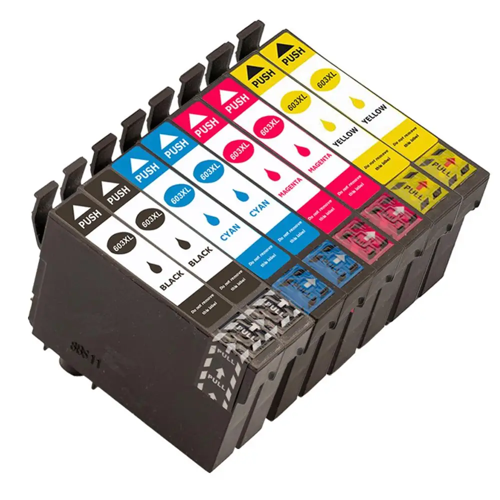 8PK T603 603XL- Ink Cartridge Compatible For Epson Expression Home XP-3100 XP-4100 XP-2100 XP-2105 XP-3105 XP-4105 Printer - Цвет: 8PK