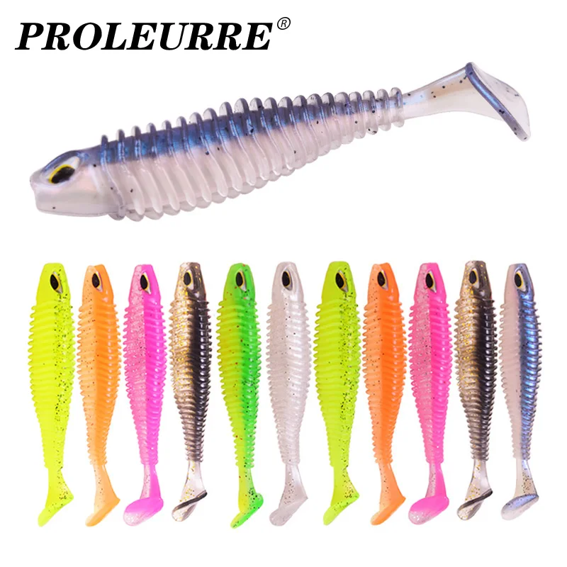 Proleurre Fishing Jig Wobblers Soft Lures Swimbaits 8cm 11cm Silicone  Artificial Baits 3D Eyes Carp Bass Pike Pesca Sea Tackle