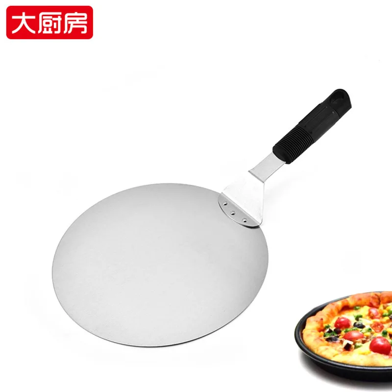 

10-Inch Big round Shovel Pizza Cutter Cake Baking Tools Pizza Utensil 10-Inch a Pizza Peel Safe Transfer Maker Thick