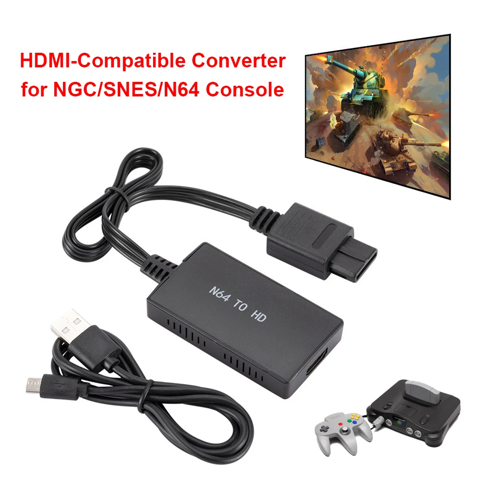 HDMI-Compatible Converter for PS 2 Nintendo 64 N64 GameCube NGC Super Console HD TV Video Cable Splitter Game Accessories | Электроника