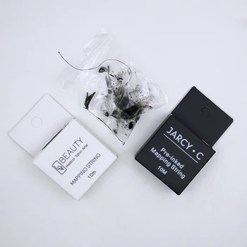 

Hot Sale OEM Microblading Pre-inked brow Mapping String Black 10m PMU Measuring Tool For Eyebrow Permanent Makeup Private Label