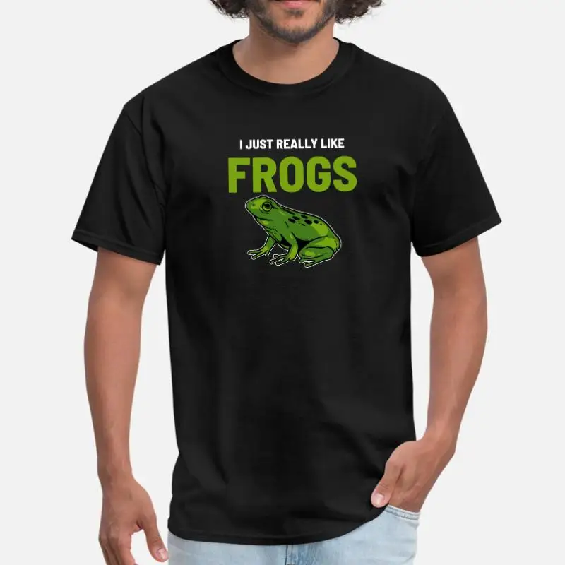 Create Frogs Animal amphibians Мужская футболка женская черная хипстерская футболка для мужчин s большой S-5xl Мужская Высококачественная - Цвет: Men-Black
