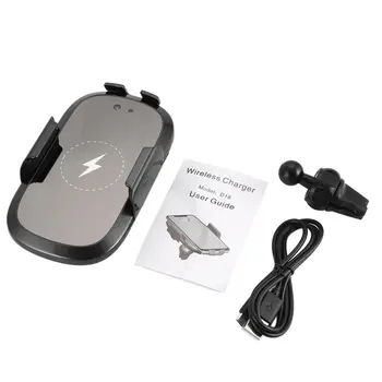 

Universal D18 Automatic Infrared Sensor Car Mount Air Vent Phone Stand Holder Fast Wireless Charger