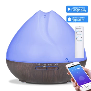 

WiFi Smart Ultrasonic air Humidifier remote control Office Essential Oil Aroma Diffuser cool Mist Maker Bedroom 550ml Capacity