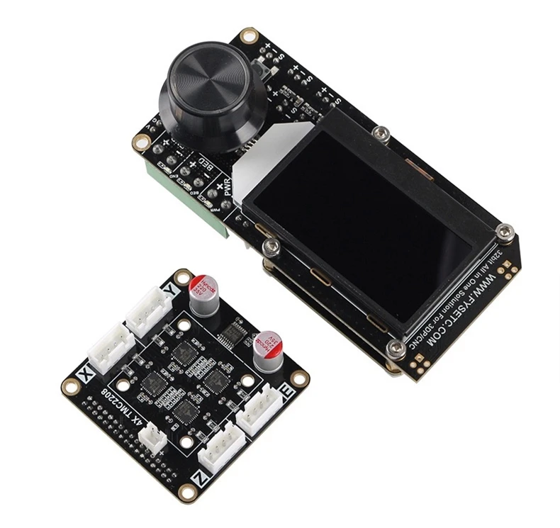Tudo em um Peças de Impressora Placa de Controle + 4x Integrado para 3dp Módulo Driver - Cnc 3d Aio ii V3.2mcu 32bit Tmc2208 7 Computador e Escritório