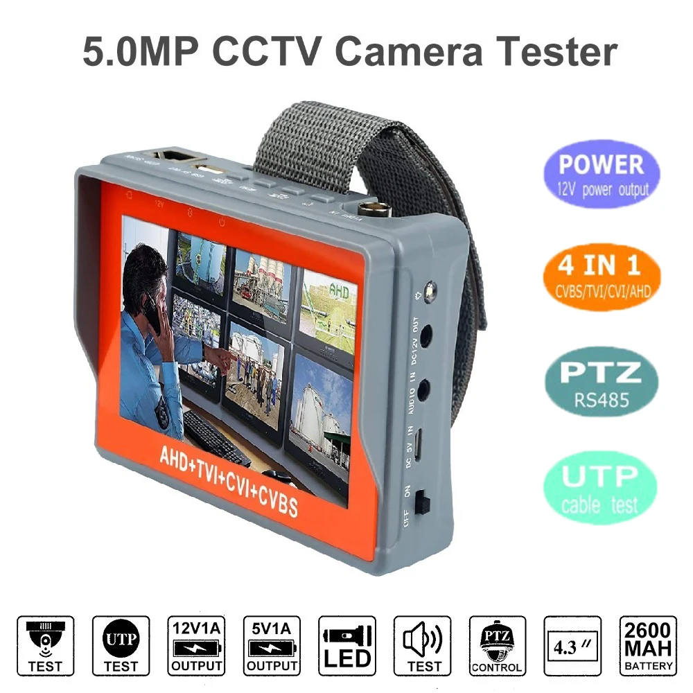 IV7W 4 3 дюйма четыре в одном HD CCTV тестер монитор AHD CVI TVI CVBS аналоговые камеры testing3MP
