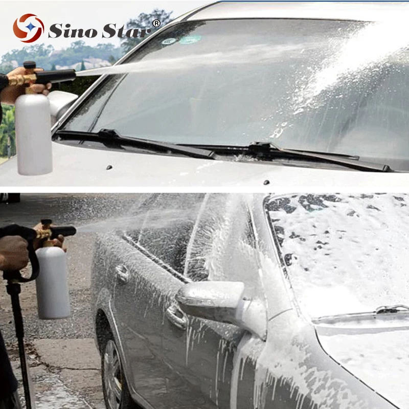 SINO STAR опрыскиватель насос снег пена копье для автомойки с бутылкой и сетчатым фильтром с 1/4 быстрый разъем