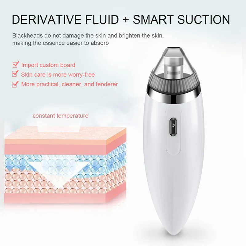 

Electric Facial Cleaning Blackhead Removal Fast Acne Vacuum Removing Black Head Deep Pore Cleaner Pimple Remover Tool