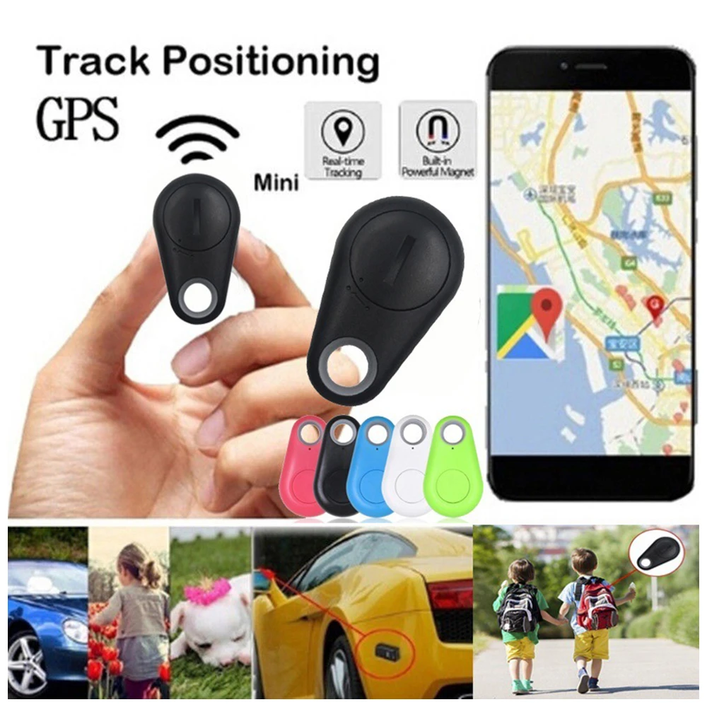 

Bluetooth GPS Tracker Anti-lost Alarm Key Finder Locator for Wallet Smart Phone Bag with Selfie Shutter APP Control