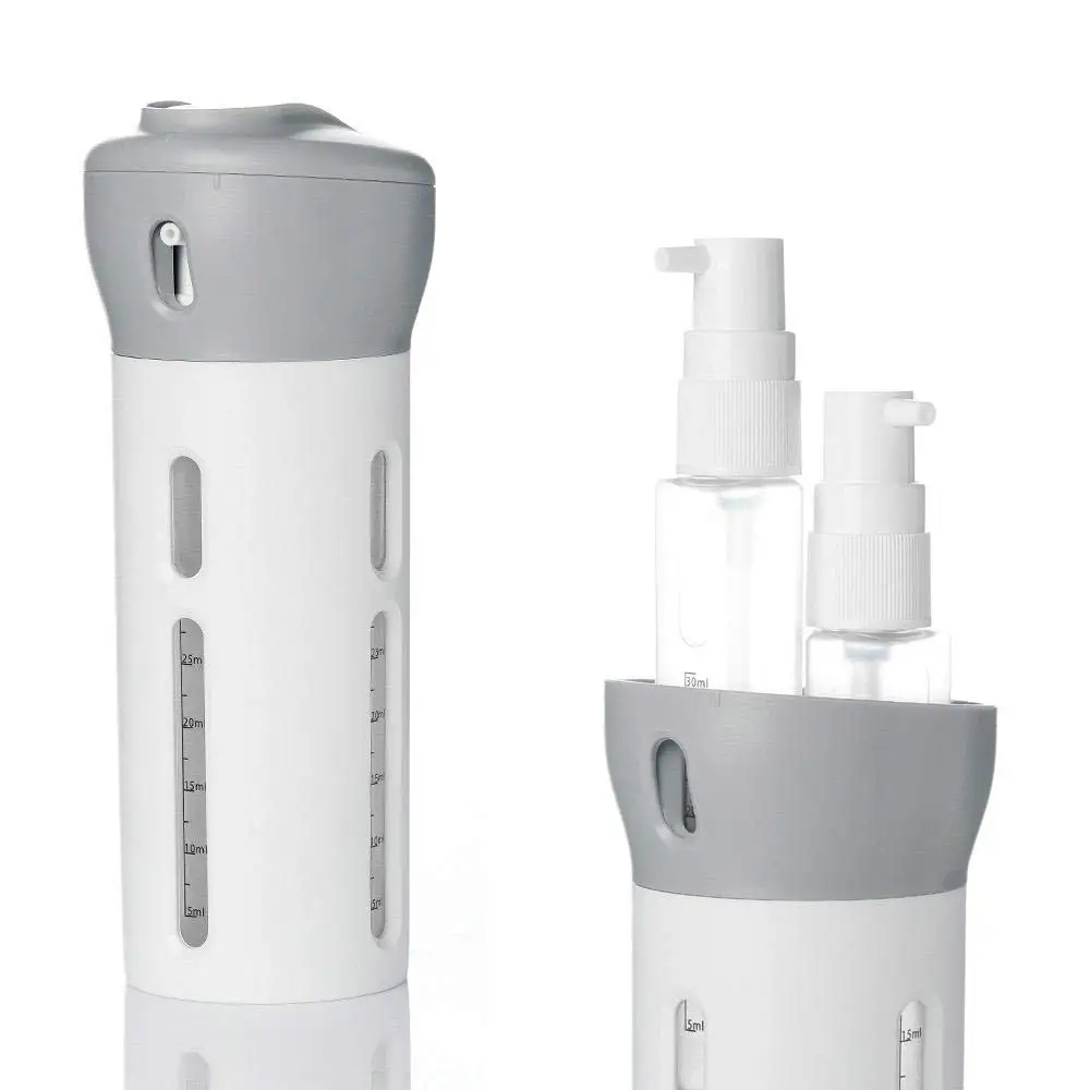 

4-in-1 Travel Sub-Bottles Set, Refillable Organized Leak Proof Toiletries With Labels, Lotion/Shampoo Dispenser Container Kit