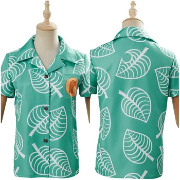 

Adult Animal Cosplay Crossing Timmy & Tommy Cosplay Costume Short Sleeve Shirts Top Halloween Uniform Suit