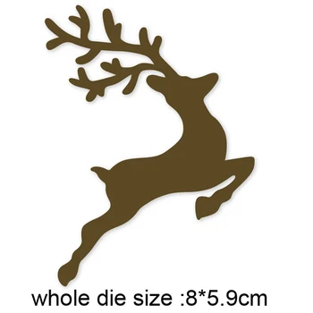 

metal cutting dies running deer 2020 new cut die mold Scrapbook paper craft knife mould blade punch stencils dies